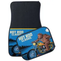 Bigfoot Rides With Style Under the Moonlight Car Floor Mat