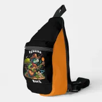 Iguana Serenading Swamp Dweller Rock Sling Bag