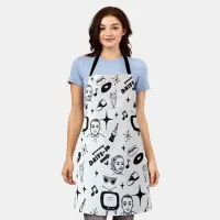 Retro Pop 1950's Style Nostalgic Graphics  Apron