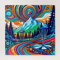 Psychedelic Disc Golf Course  Jigsaw Puzzle