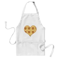 Cheesy Pizza Love Heart Slice Fun Food Art Adult Apron