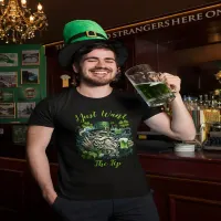 Whimsical Leprechaun Savoring A Cold One T-Shirt