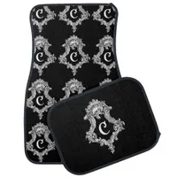 C Monogram Initial Set of Car Mats