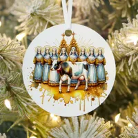 Eight Maids a Milking | Twelve Days of Christmas Metal Ornament