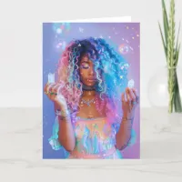 *~* Magical Woman SC4 Esoteric Crystals Blank Thank You Card