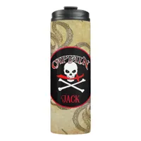 Personalized Pirate Captain Thermal Tumbler