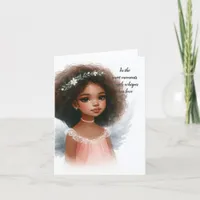 Angel Healing Sympathy Grief Bereavement Thank You Card