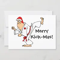 Martial Arts Merry Kick-Mas Christmas Party Invitation