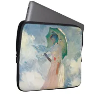 Woman with Parasol Claude Monet Vintage Art Laptop Sleeve