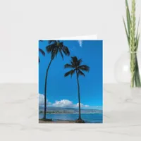 Blank Tropical Island Landscape Seascape Card