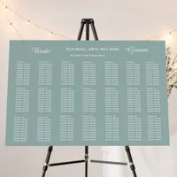 Pine Forest Rustic Nature Wedding Seating Chart Foam Board