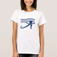 Egyptian Eye of Horus Blue Lucky Charm T-Shirt