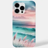 Beautiful Ocean Scene in Pink and Blue Case-Mate iPhone 14 Pro Max Case