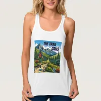 The Trail Calls | Woman Hiking a Trail Tank Top