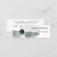 Watercolor splash mini business card