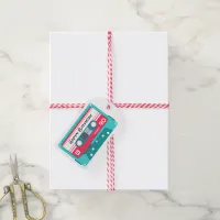 Retro Audio Tape Birthday Bright Colors Gift Tags