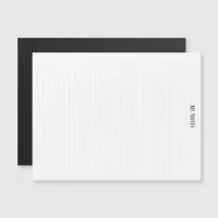 Simple Clean Minimalist Dotted Lines personalize Magnetic Invitation