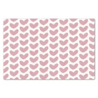 Cute Rustic Valentines Hearts Pattern Tissue Paper
