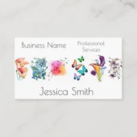 Stylish Watercolor Floral Consult Services  Appointment Card