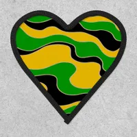 Love Jamaica Heart Shaped Patch