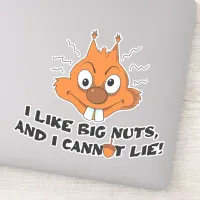 Funny Squirrel Pun Sticker