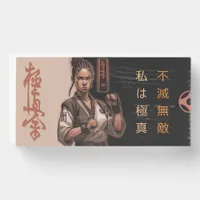 I am Kyokushin, Indestructible, Invincible Wooden Box Sign