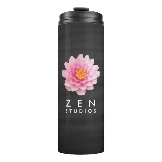 Elegant Floating Pink Lotus Flowers Thermal Tumbler