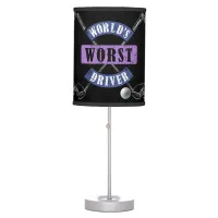 World's Worst Driver WWDc Table Lamp