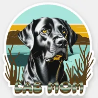 ... | Lab Mom Dog Personalized Sticker