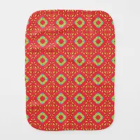 Christmas Holiday Charm Pattern 01 -  Baby Burp Cloth