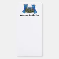 No Window Faux Window Funny Work Place Magnetic Notepad