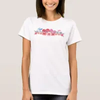 Hearts, Flowers, and Little Birds | So Cute T-Shirt