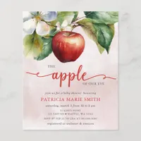 Budget Apple of Our Eye Fall Baby Shower Invite