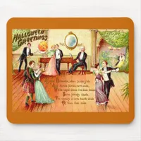 Vintage Halloween Greetings Dancing Mouse Pad