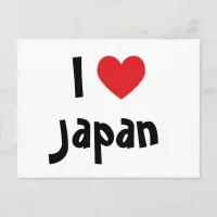 I Love Japan Postcard