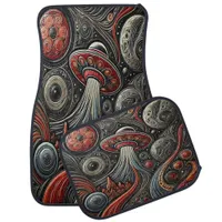 Mysterious Alien Craft Exploring Distant Galaxies Car Floor Mat