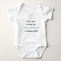 Pregnancy Announcement New Baby Baby Bodysuit