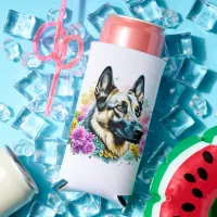 Just a Girl who Loves German Shepherds Seltzer Can Cooler