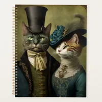 Sophisticated Cats in Fancy Dress Whimsical Planner