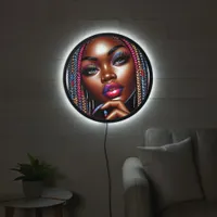 Shiny Urban Hip Hop Melanin Chic LED Sign