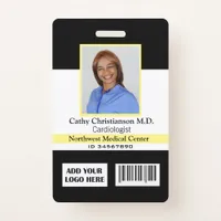 Doctor Name Photo Logo Badge Scanner Code