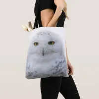 Beautiful, Dreamy and Serene Snowy Owl Tote Bag