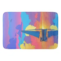 Sunset Sailing Bath Mat