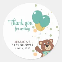 Thank You for Coming Gender Neutral Baby Shower Classic Round Sticker