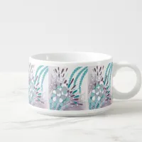 Modern Abstract Floral Bowl