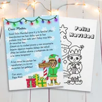 Personalized Letter from Santa with Hispanic Elf