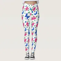 Butterflies and Roses Leggings