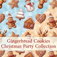 Gingerbread Cookies Christmas Party Collection