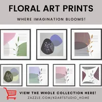 Abstract Floral Poster Prints