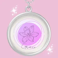 Birth Month Flower Necklaces - Customizable